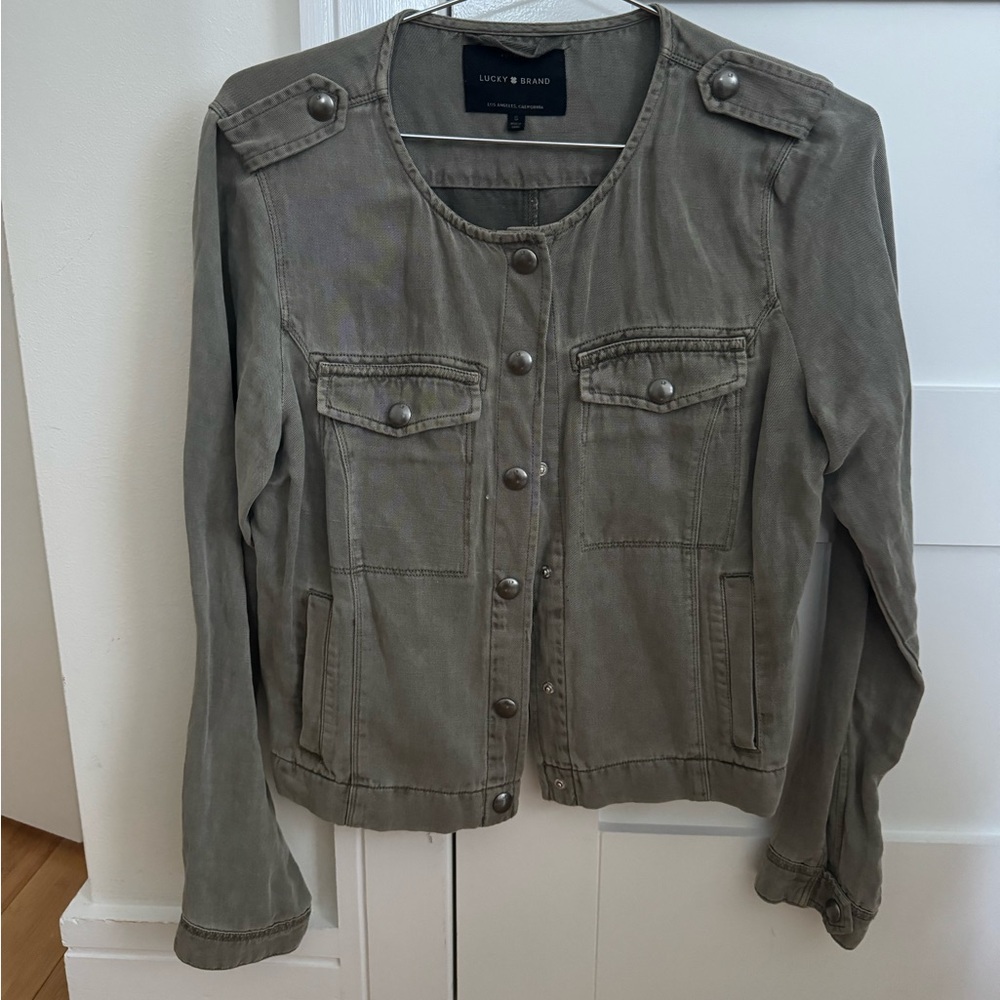 Lucky Brand Military Gray Jacket